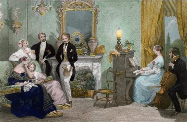 Un concerto di famiglia, c.1840